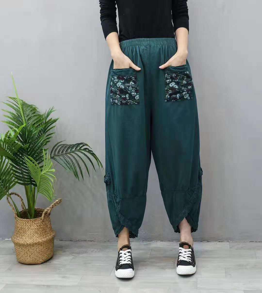 Fashion Casual Women's Harem Pants Wide Leg