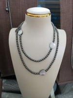 Crystal Pearl Copper Necklace
