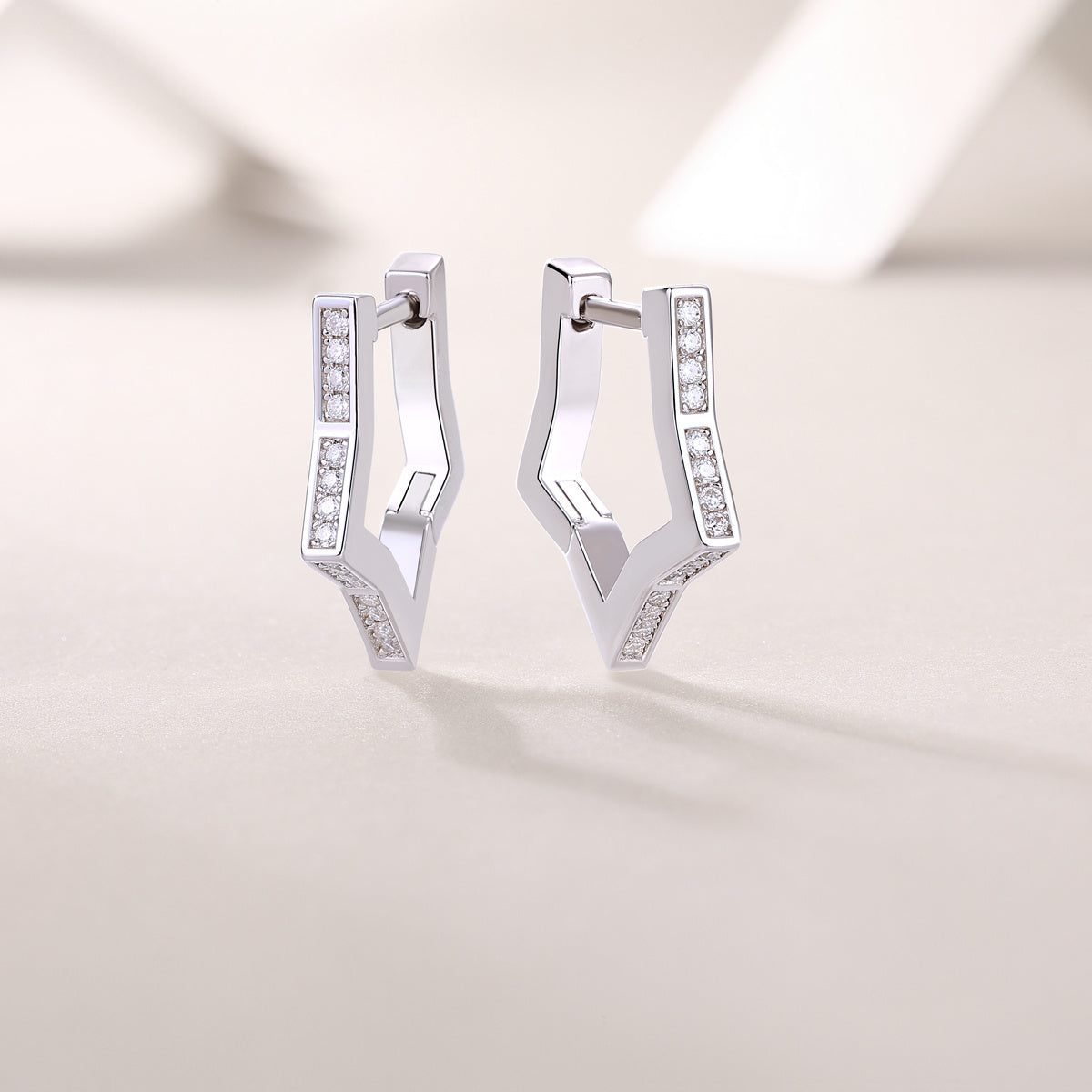 Galaxy Wandering Diamond Set Moissanite Silver Earrings Luxury Fashion Diamond Earrings Stud Earrings