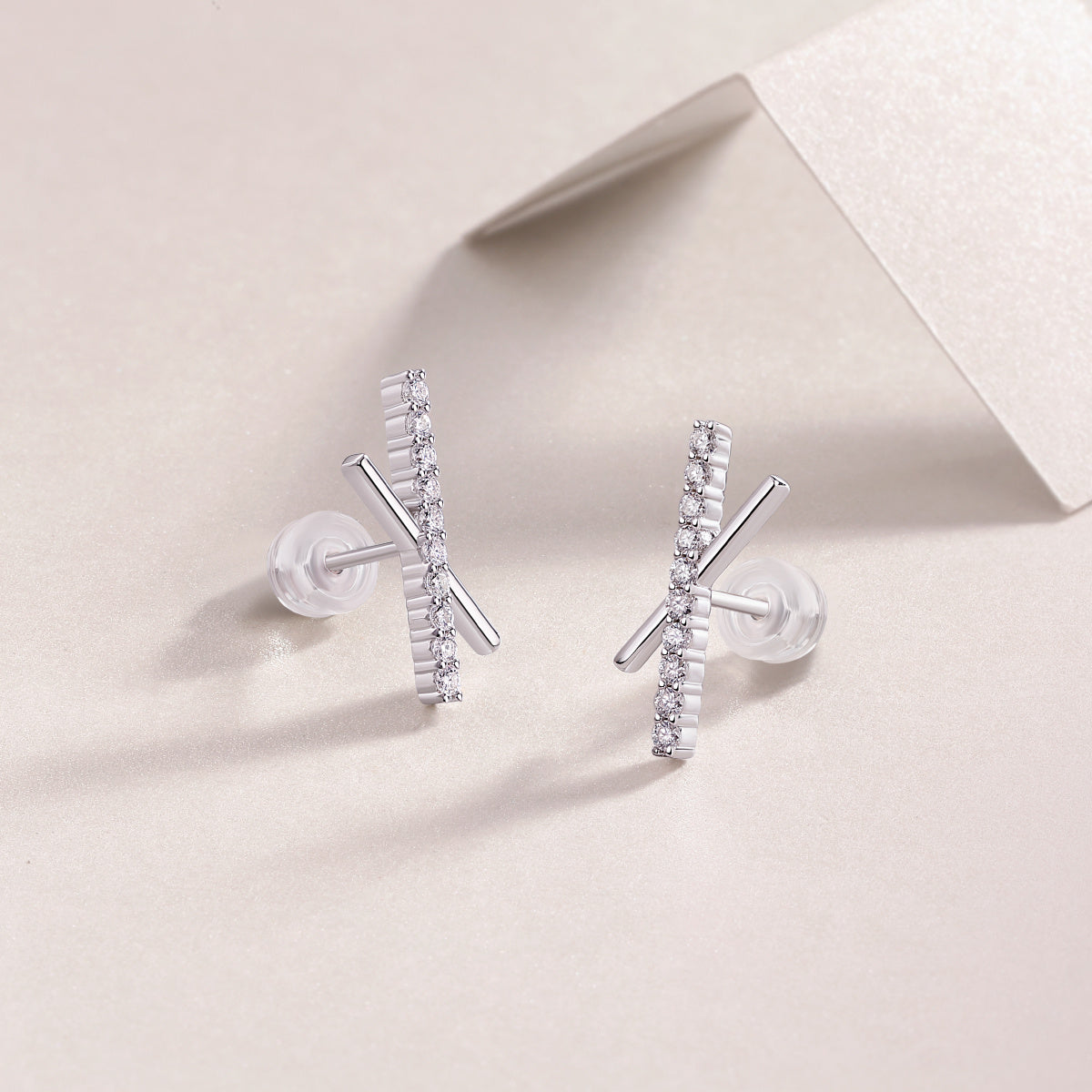 Sky Meteor Diamond Set Moissanite Silver Earrings Luxury Fashion Diamond Earrings Stud Earrings