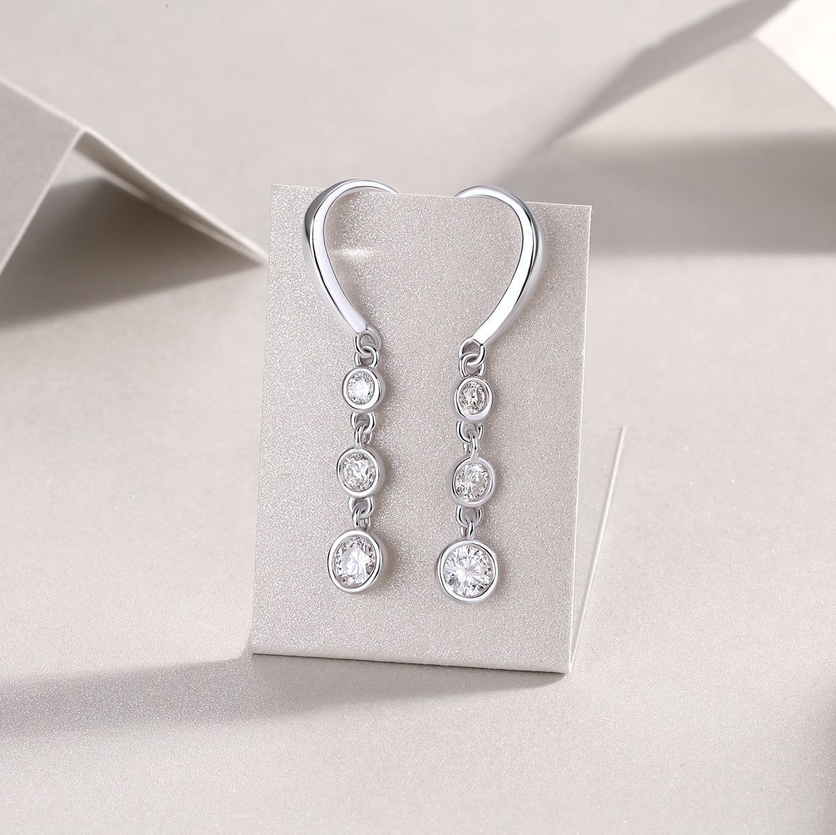 Classic Multi-diamond Set Moissanite Silver Earrings Luxury Fashion Diamond Earrings Stud Earrings