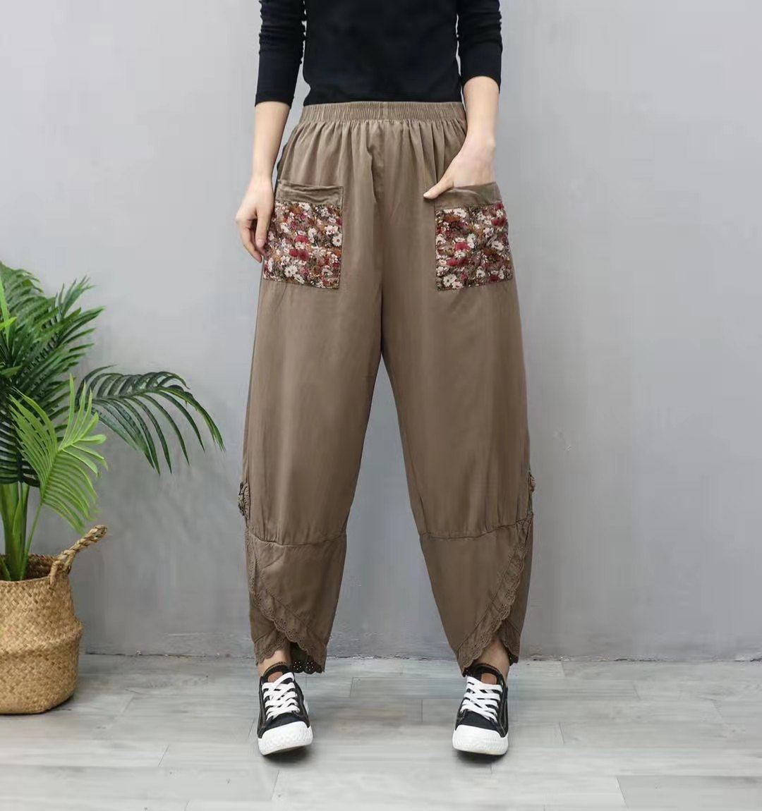Fashion Casual Women's Harem Pants Wide Leg