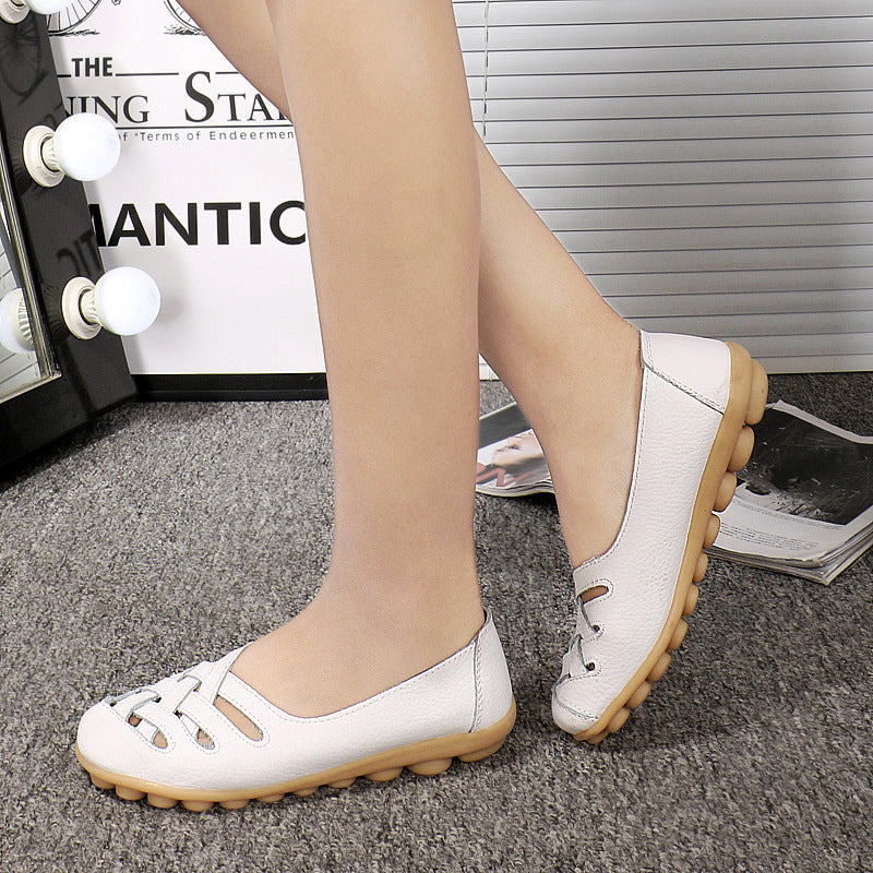 Women's Casual Hollow Flat Non-Slip Nurse Shoes