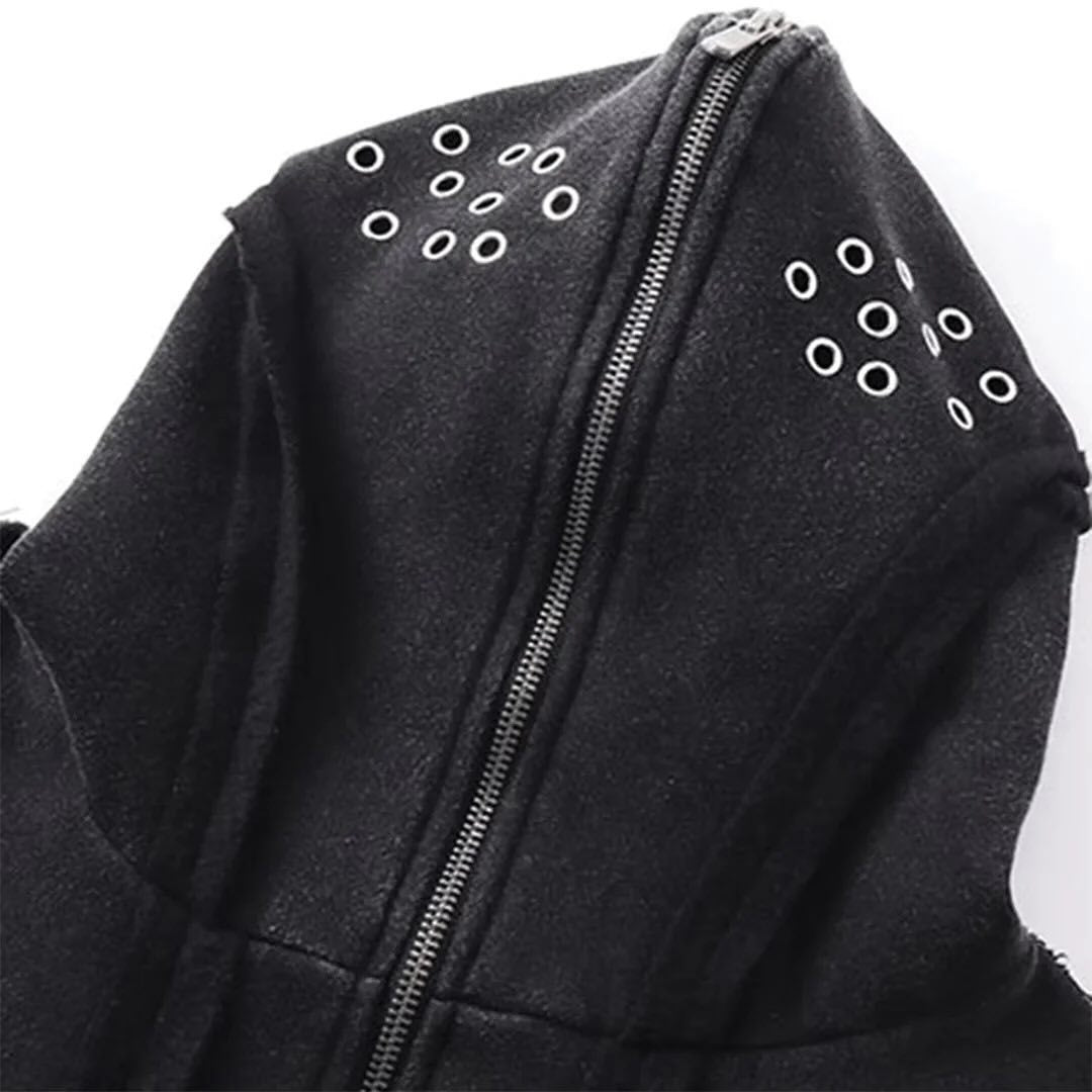 American Niche Retro Coat Autumn New Loose Zip Hooded