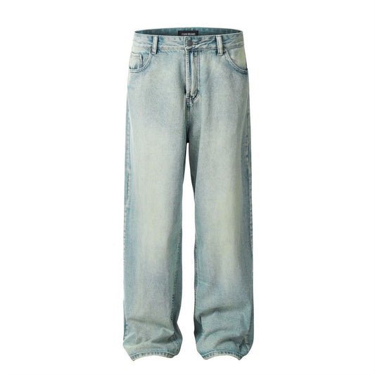 Fashion American Retro Washed Jeans Men