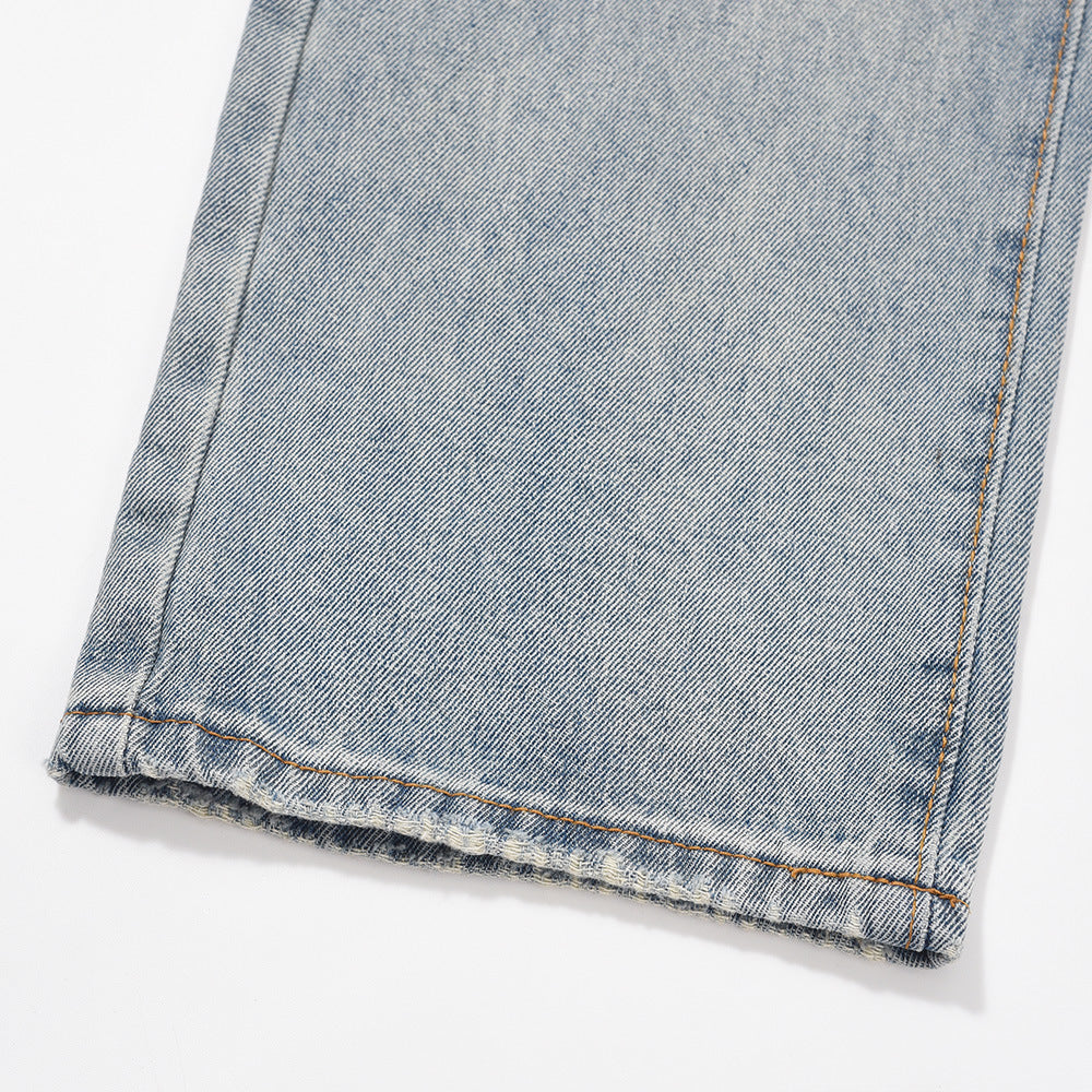Fashion Personality American Straight Jeans Men