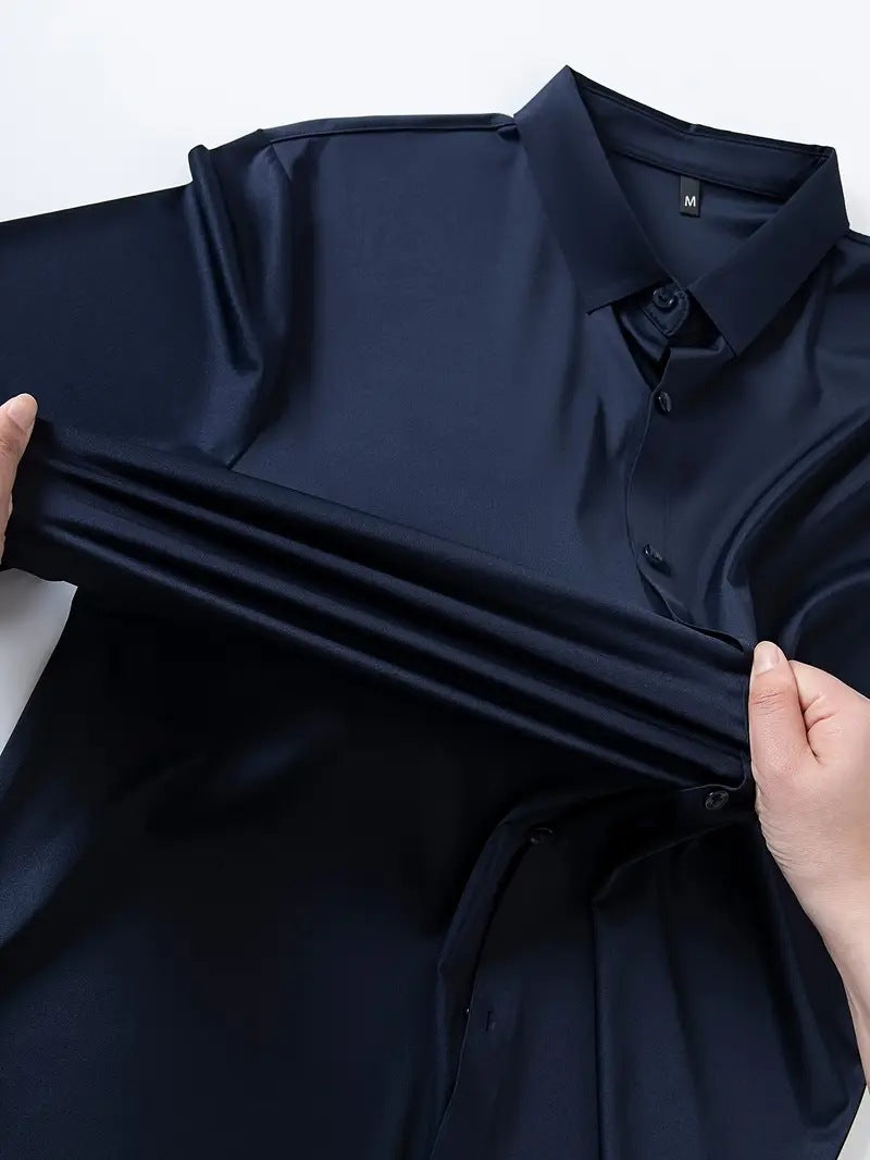 Non-ironing Seamless Adhesive Men's Four-sided Elastic Top
