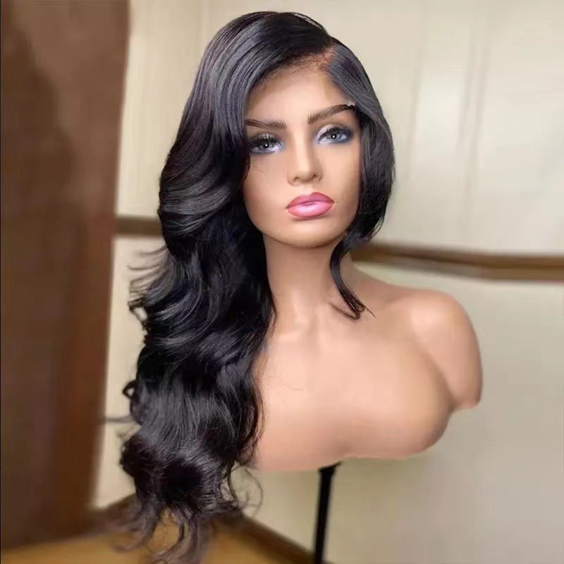 European And American Ladies Long Roll High-temperature Fiber Chemical Fiber Wig