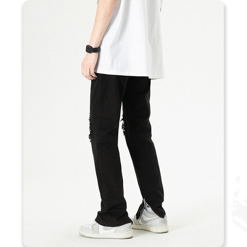 Fashion Personality American Ripped Jeans Men
