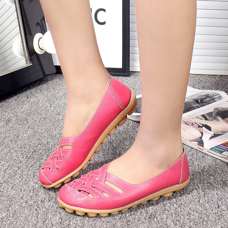 Women's Casual Hollow Flat Non-Slip Nurse Shoes