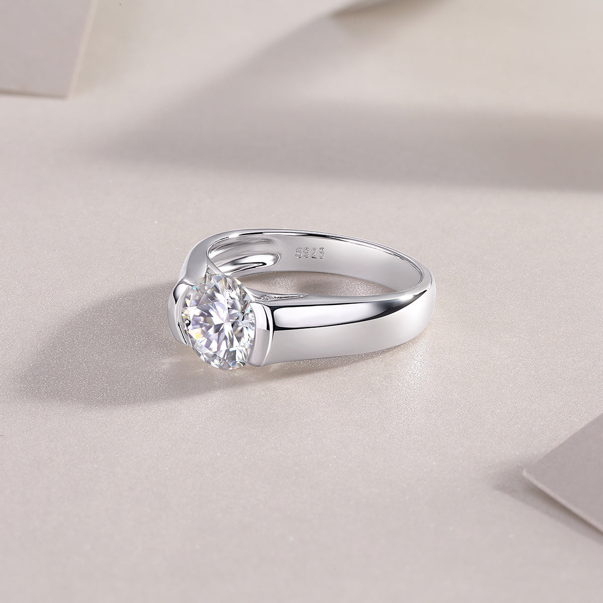 The Love Of Your Life Diamond Ring, Wedding Ring, Luxury Fashion Set With Moissanite Silver Ring