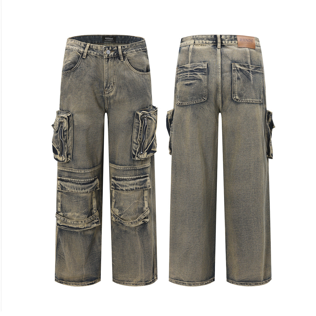 Men's Multi-pocket Loose Wide-leg Pants