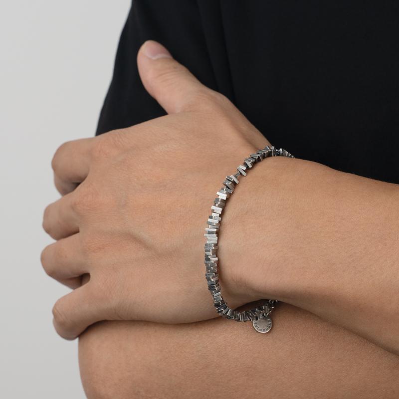 Vintage Vintage Broken Silver Bracelet Neutral