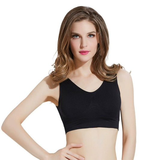 3-Pack Sports Bras For Women, Padded Strappy Racerback Push Up Open Back Medium Support Sports Yoga