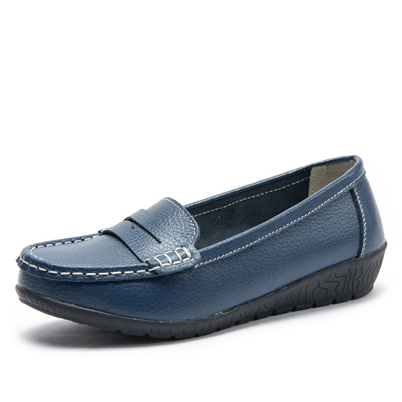 Nurse Shoes Casual Flat Heel Gommino Tendon Sole