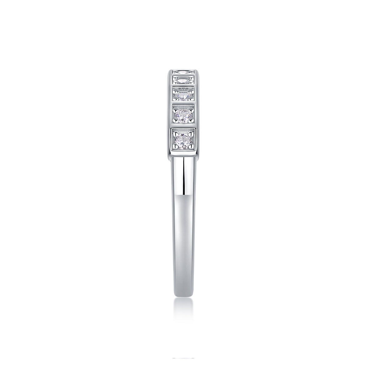 Diamond Ring Luxury Fashion Set Moissanite Silver Ring