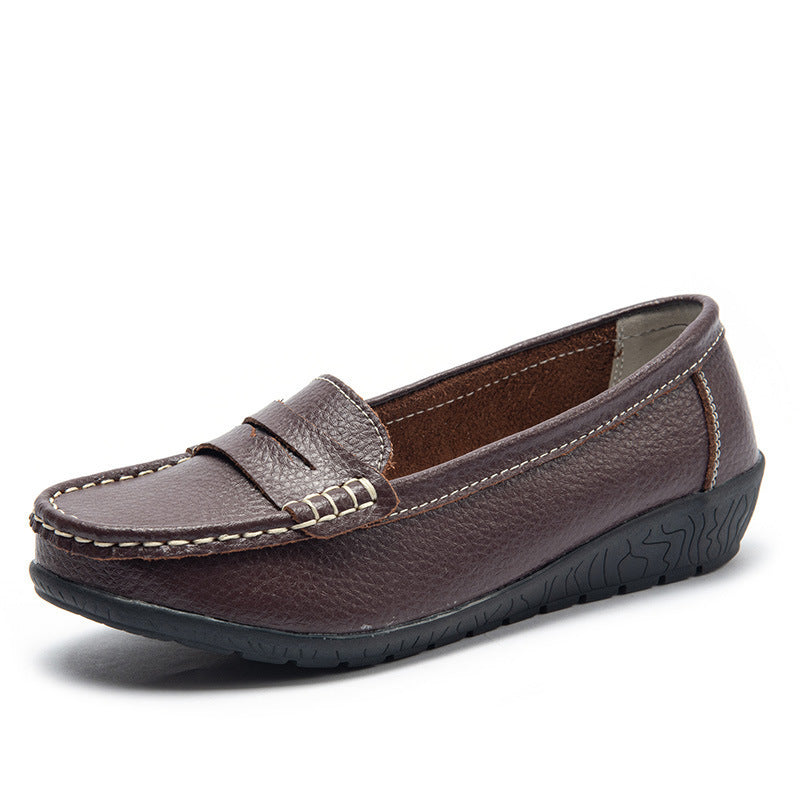 Nurse Shoes Casual Flat Heel Gommino Tendon Sole