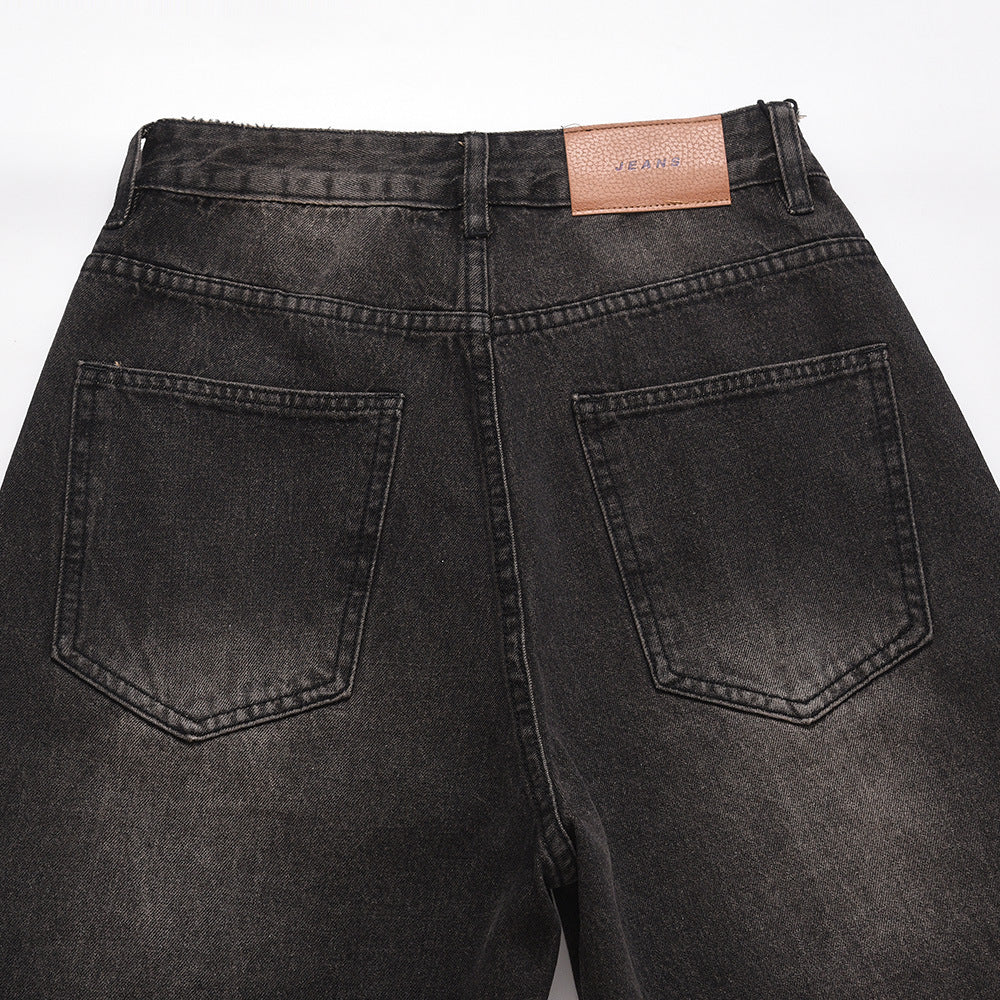 American Basic Style Straight Jeans Men