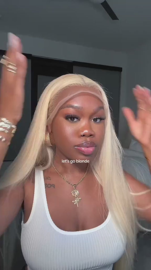 30/36 inch Bone Straight 613 Honey Blonde Hd 360 Full Lace Frontal Human Hair Wigs 13x4 13x6 250% Density Wig Cheap Wigs Glueles